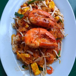 ผัดไทยกุ้งสด