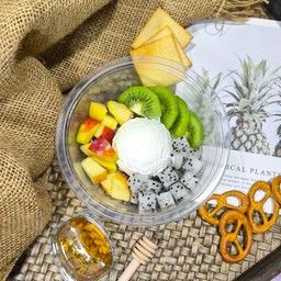 แก้วมังกร+กีวี่+แอปเปิ้ลแดง+กรีกโยเกิร์ต65g.