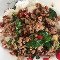 ข้าวกะเพราหมูสับ