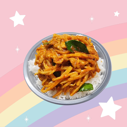 ข้าวพริกแกงหน่อไม้ไก่ชิ้น