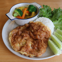 แกงส้มปลากะพง ไข่เจียว Gaeng Som +Thai Omelet
