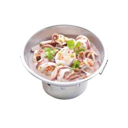 หมึกไข่นึ่งมะนาว