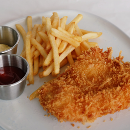 ไก่ทอดกรอบ  เฟรนฟราย Crispy fried chicken
