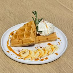 Waffle With Mascarpone Cream 