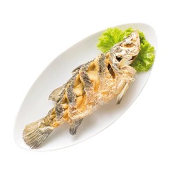 ปลากะพงทอดกรอบ