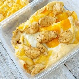 ข้าวไข่ข้นหมูย่างซอสญี่ปุ่น