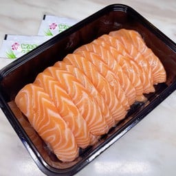 แซลมอนซาซิมิ 250 กรัม (โชยุ,วาซาบิ,ซีฟู้ด)