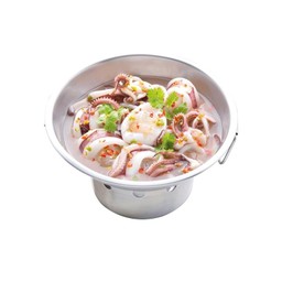 หมึกไข่นึ่งมะนาว