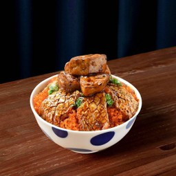 Salmon Toro Teri FoieGras Meshi