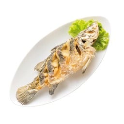 ปลากะพงทอดกรอบ