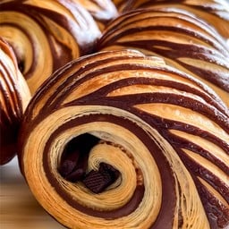 Plain au chocolate croissant