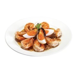 กุ้งทอดราดซอสมะขาม ไข่ลูกเขย