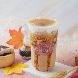 ชานมบราวน์ชูก้า พ่นไฟ Deli