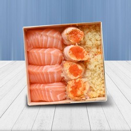 Salmon Sushi x Volcano Roll