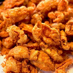 หนังไก่ทอด