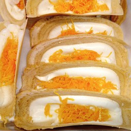 ขนมเบื้อง ไส้ครีมฝอยทอง 10ชิ้น