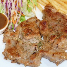 สเต็กสันคอหมูคุโรบุตะ