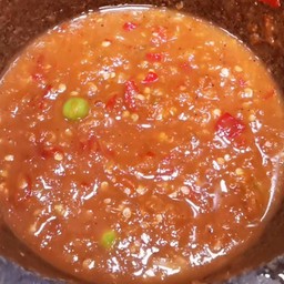 น้ำพริกกะปิ(ชุดผัก) & ไข่เจียวมะเขือยาว
