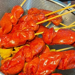 ไส้กรอกแดงทอด 60 ไม้