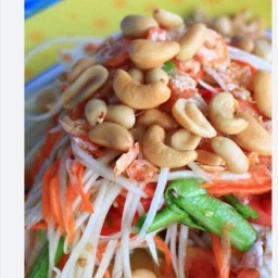 นาคตำอร่อยจริง อาหารอีสาน ส้มตำไก่ย่าง แยกถนนวังตอ