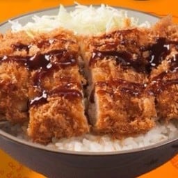 ข้าวหน้าคัทซึ Katsu Race with Tonkatsu Source ( Egg All Day)