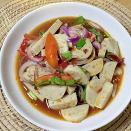 ยำไก่ยอพริกไทยดำ