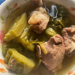 ต้มมะระผักกาดดอง