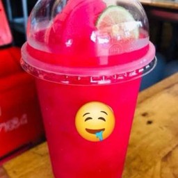 น้ำแดงมะนาวโซดาปั่น