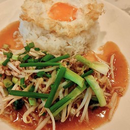 ผัดถัวงอกเต้าหู้ราดข้าว/เลือกวัตถุดิบ