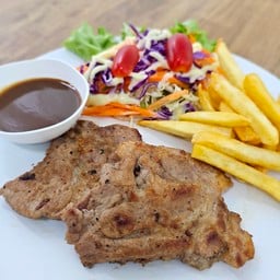 สเต็กหมูสันคอ โปรกลับมาแล้ว