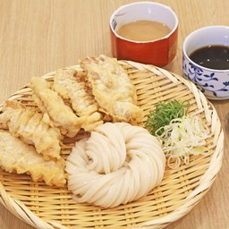 Chicken Tempura Zaru Udon (Tsuyu &Sesame Sauce)