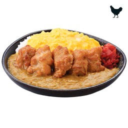 ข้าวแกงกะหรี่ไข่ข้นไก่คาราเกะ