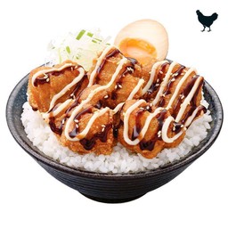 ข้าวหน้าไก่คาราเกะ