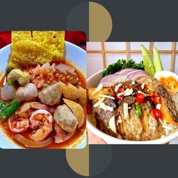 [เซตสุดฮิต] เย็นตาโฟต้มยำทะเล + ข้าวปลาทอด+ไข่ต้ม+ยำน้ำปลา