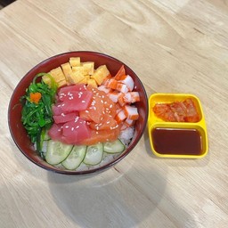 ข้าวหน้าแซลมอน+ทูน่า