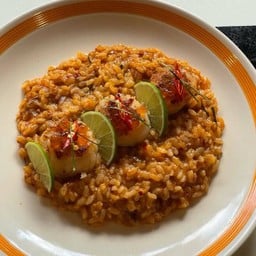 Scallop Tom Yum Risotto