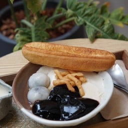 Thai tea Beancurd Grass jelly set