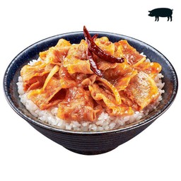 ข้าวหน้าหมูสไปซี่