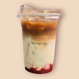 สตอเบอรี่ กาแฟลาเต้
