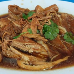 ขาหมูเนื้อ+หนัง+ไข่ กับข้าว