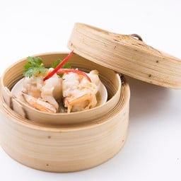 กุ้งนึ่งมะนาว
