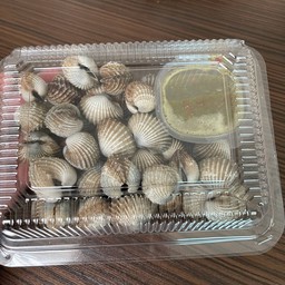 หอยแครงลวก+นํ้าจิ้ม