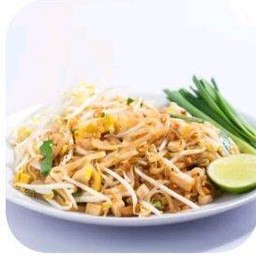 ผัดไทยมังสวิรัติเส้นจันท์ ใส่ไข่ (พิเศษ)