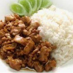 ข้าวราดไก่กระเทียม
