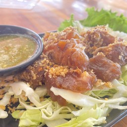 เอ็นแก้วตุ๋น (เนื้อ) จิ้มซีฟู้ด