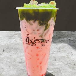 สตรอเบอร์รี่ มัทฉะ ลาเต้