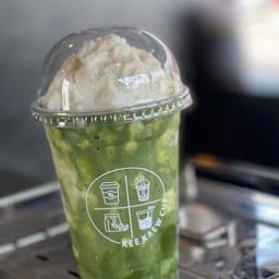 มัทฉะมะพร้าวนมสดปั่น