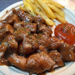 โกเบ สเต็กเนื้อหั่นเต๋า - Kobe Steak