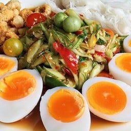 ตำแตง+ไข่ต้ม