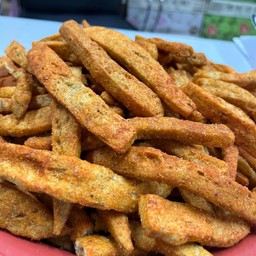 กรือโป๊ะทอดเขย่า ผงชีส